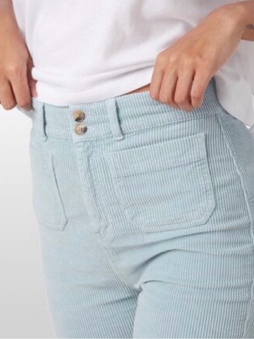 Faherty Portland Corduroy Pants Light Blue